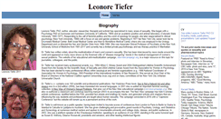 Desktop Screenshot of leonoretiefer.com