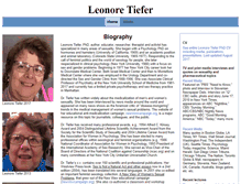 Tablet Screenshot of leonoretiefer.com